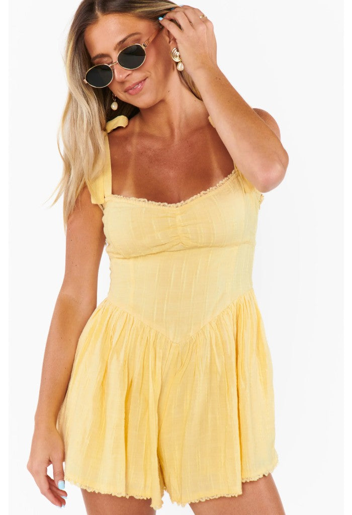 Show Me Your Mumu Regal Romper-Lemonade