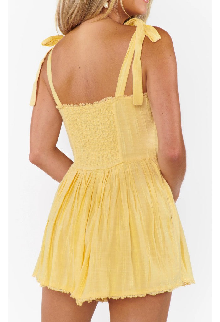 Show Me Your Mumu Regal Romper-Lemonade