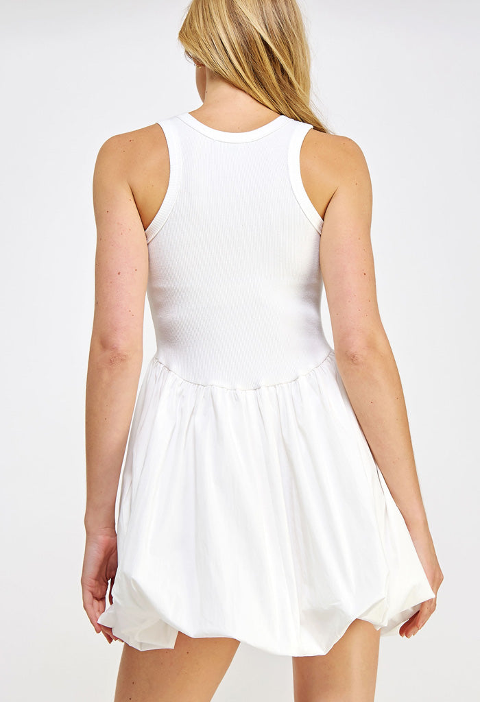 KK Bloom Maisie Mini Dress-White