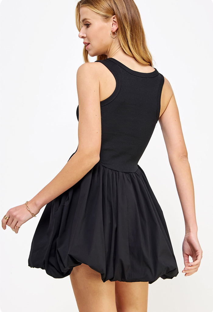 KK Bloom Maisie Mini Dress-Black