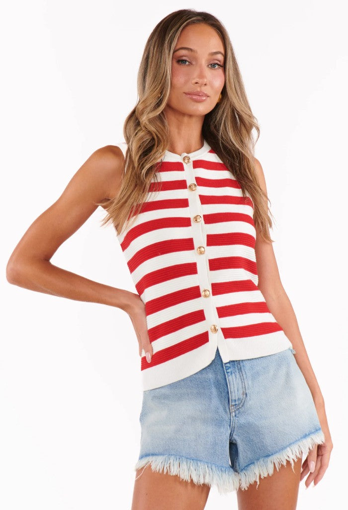 Show Me Your Mumu Devin Tank-Red
