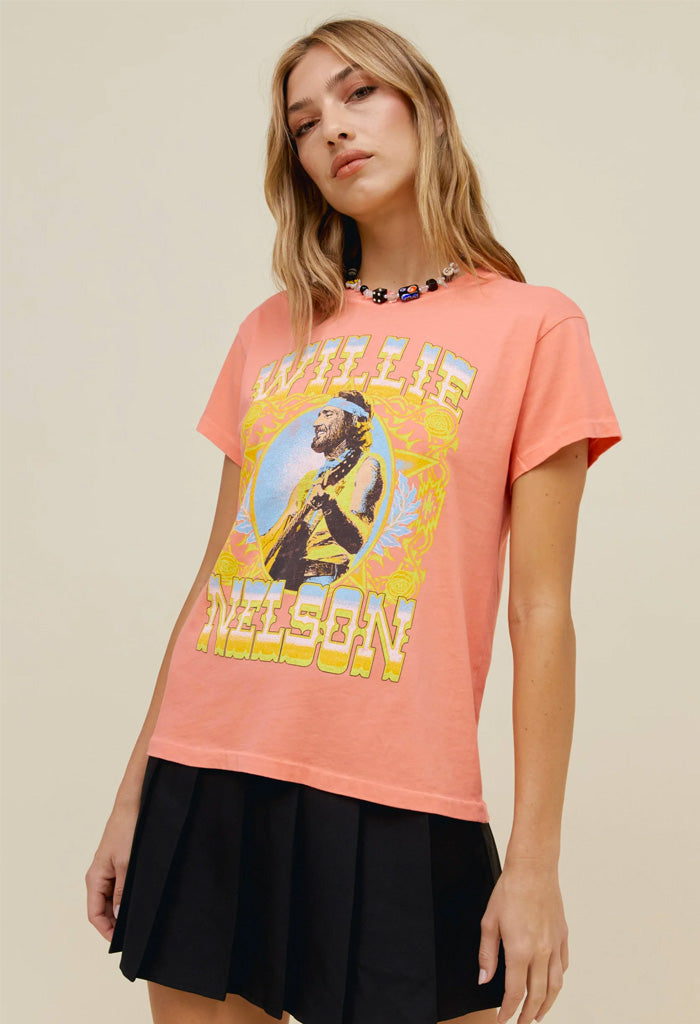 Willie Nelson Outlaw Country Tour Tee KK Bloom Boutique