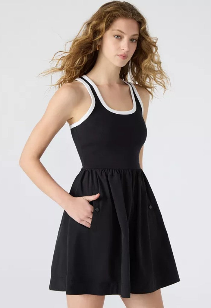 Steve Madden Tottenham Dress-Black/White