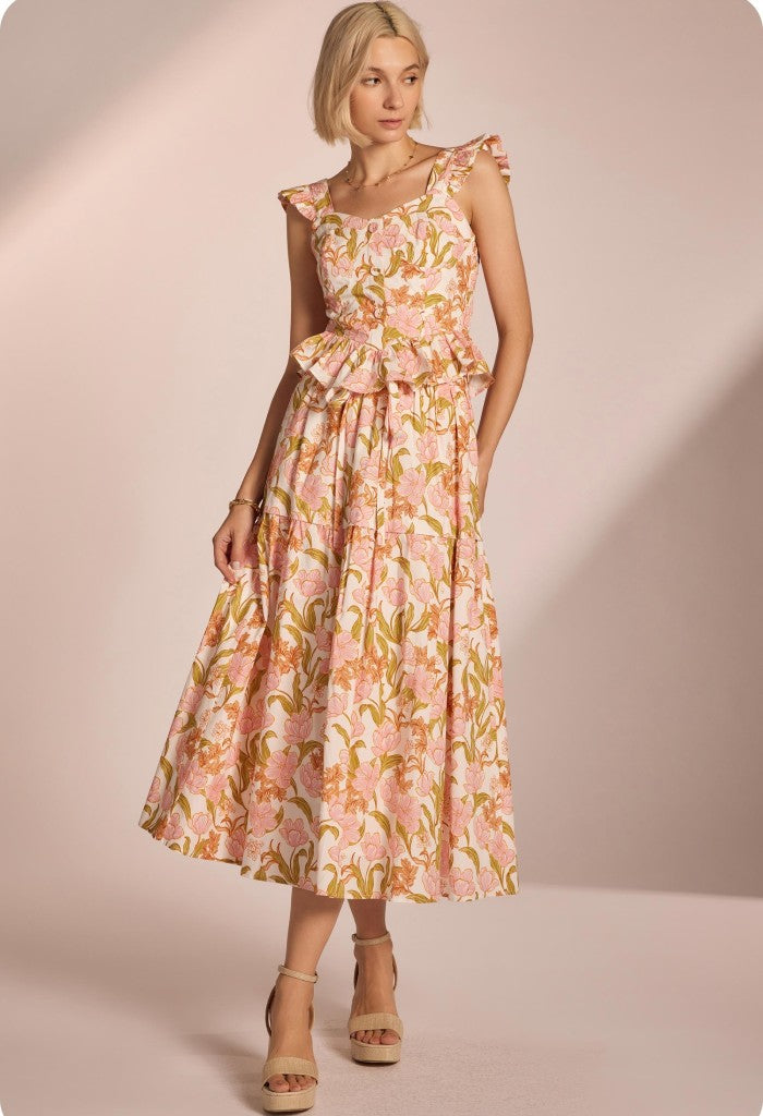 KK Bloom Autumn Dreams Midi Skirt