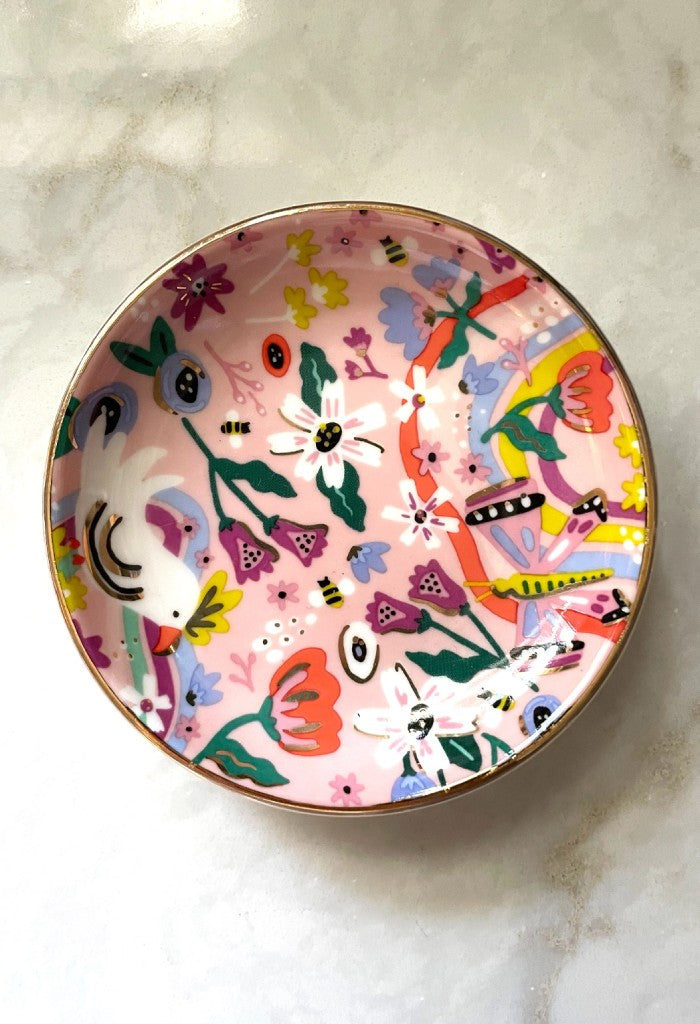 KK Bloom Butterfly Garden Trinket Dish