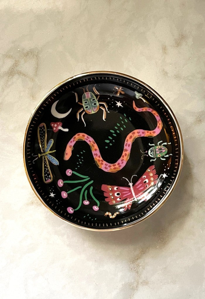 KK Bloom Midnight Garden Trinket Dish