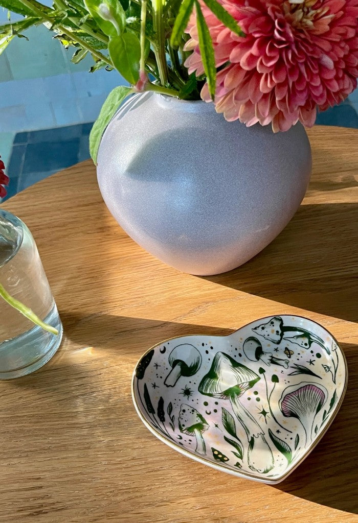 KK Bloom Starry Mushroom Heart Dish