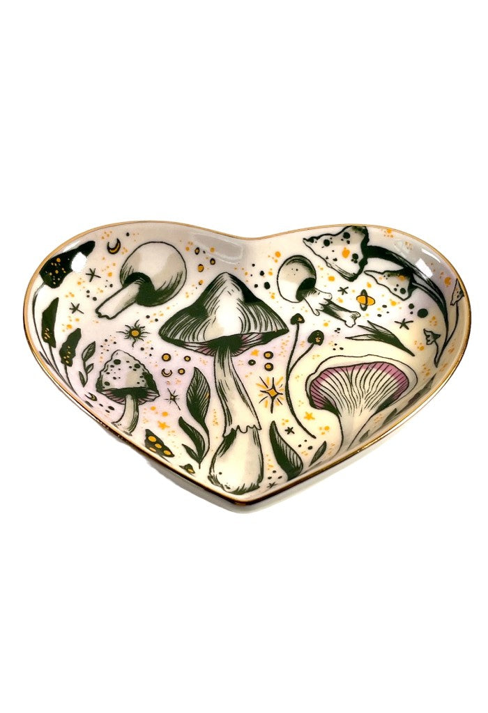 KK Bloom Starry Mushroom Heart Dish