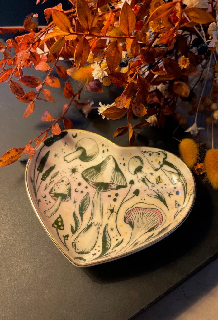 KK Bloom Starry Mushroom Heart Dish