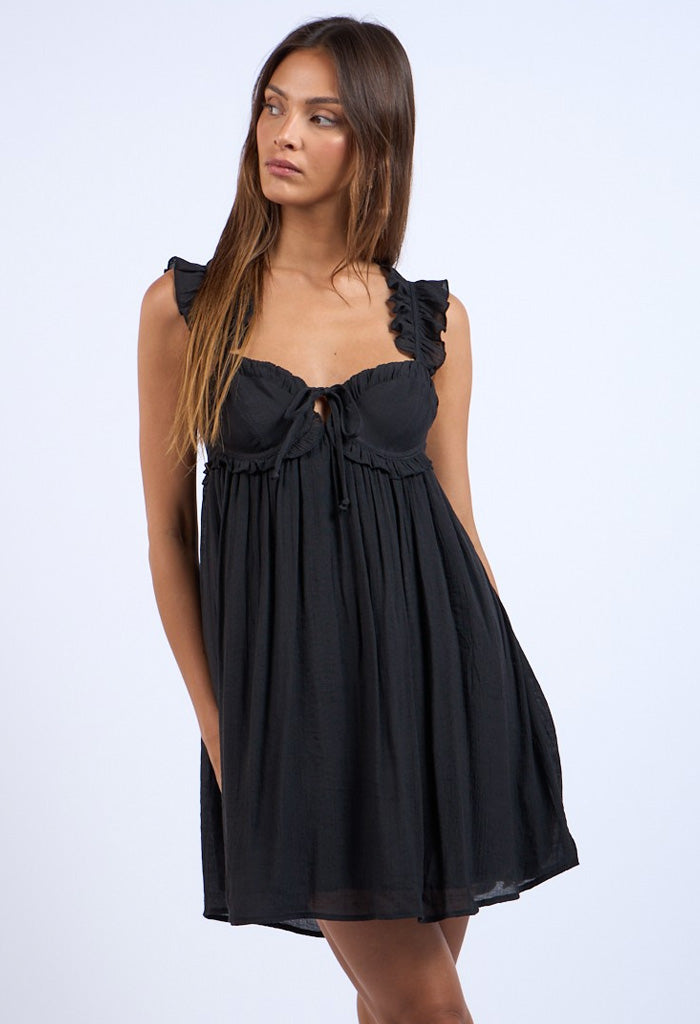 KK Bloom Sweetheart Dress-Black