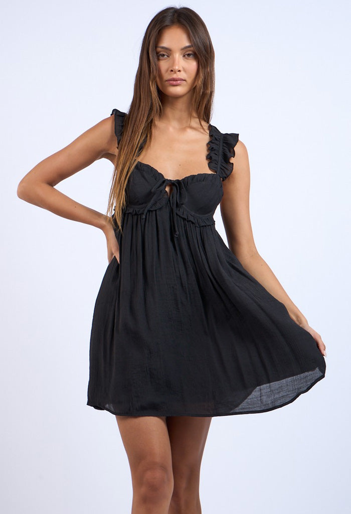 KK Bloom Sweetheart Dress-Black