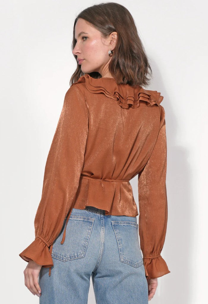 Adelyn Rae Ayesha Ruffled Blouse