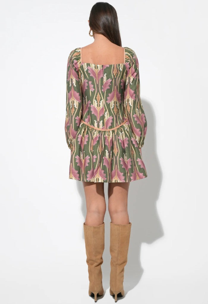 Adelyn Rae Coralie Drop Waist Floral Mini Dress