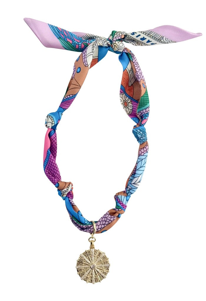 KK Bloom Coin Scarf Necklace
