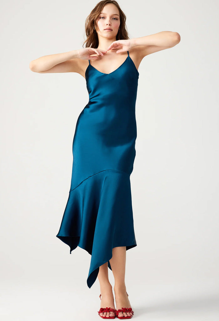 Steve Madden Lucille Dress-Midnight Teal