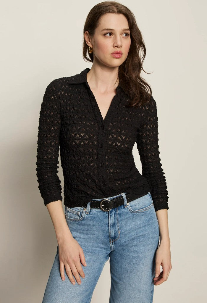 Sanctuary Clothing Dreamgirl Lace Button Up