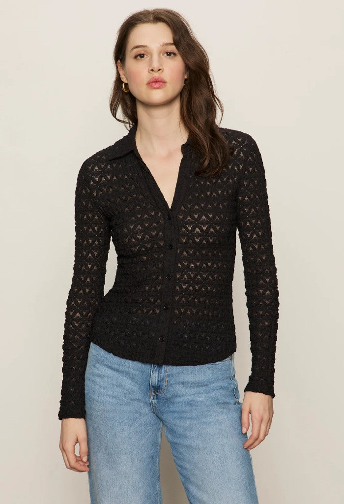 Sanctuary Clothing Dreamgirl Lace Button Up
