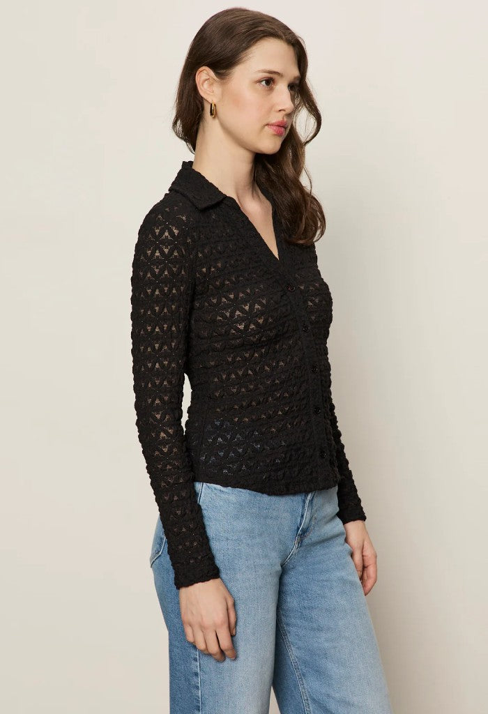 Sanctuary Clothing Dreamgirl Lace Button Up