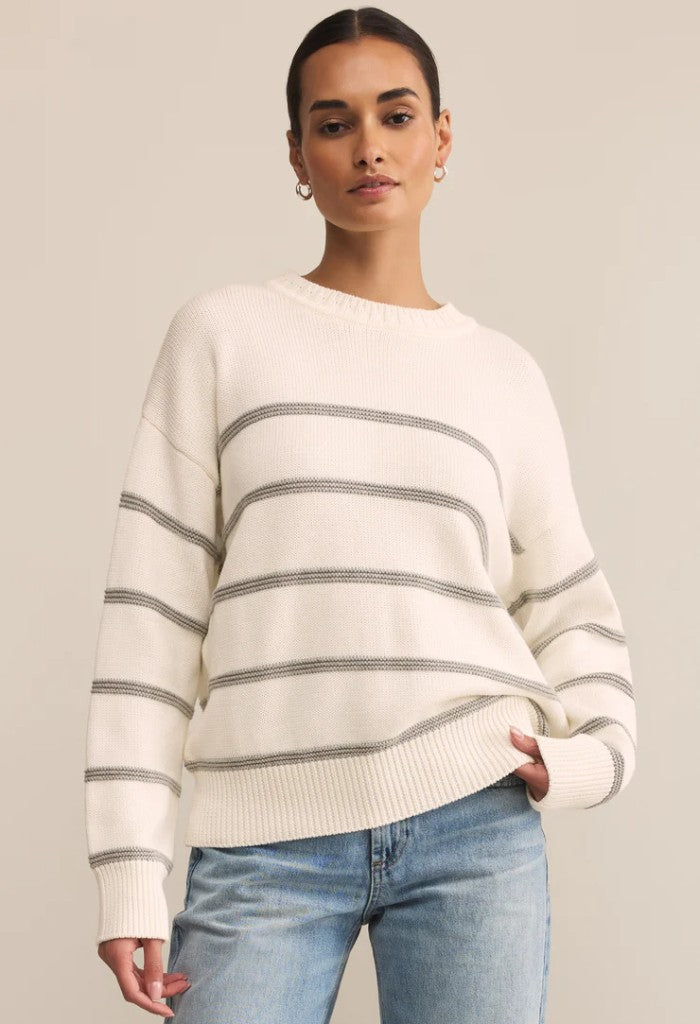 Z Supply Boyfriend Striped Sweater