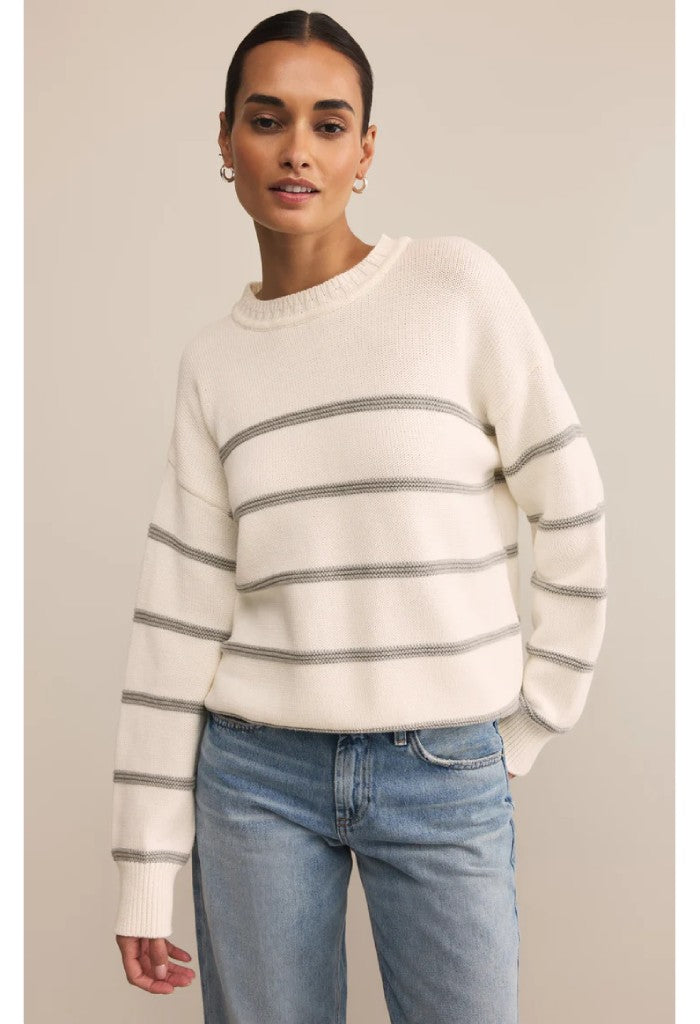 Z Supply Boyfriend Striped Sweater