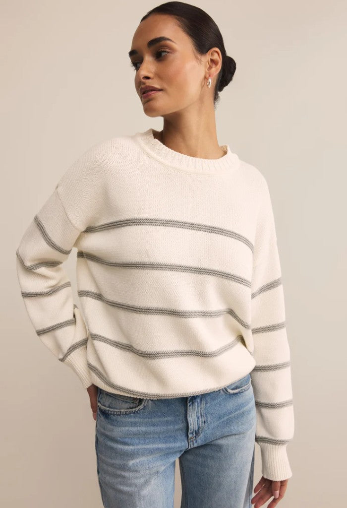 Z Supply Boyfriend Striped Sweater
