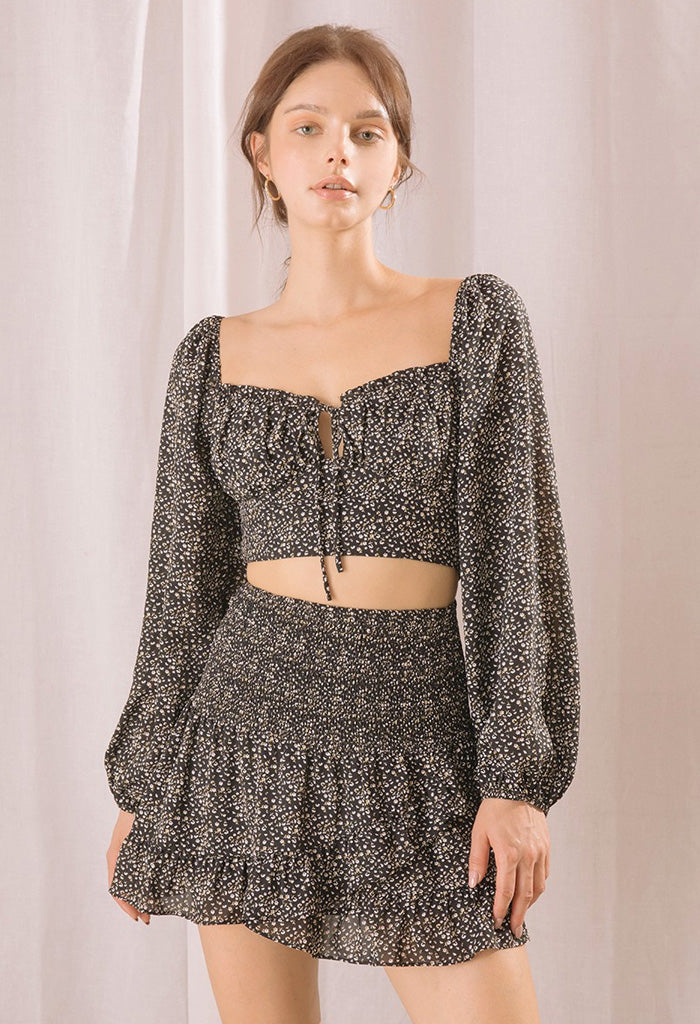 Holly mini skirt Sサイズ brown andmary