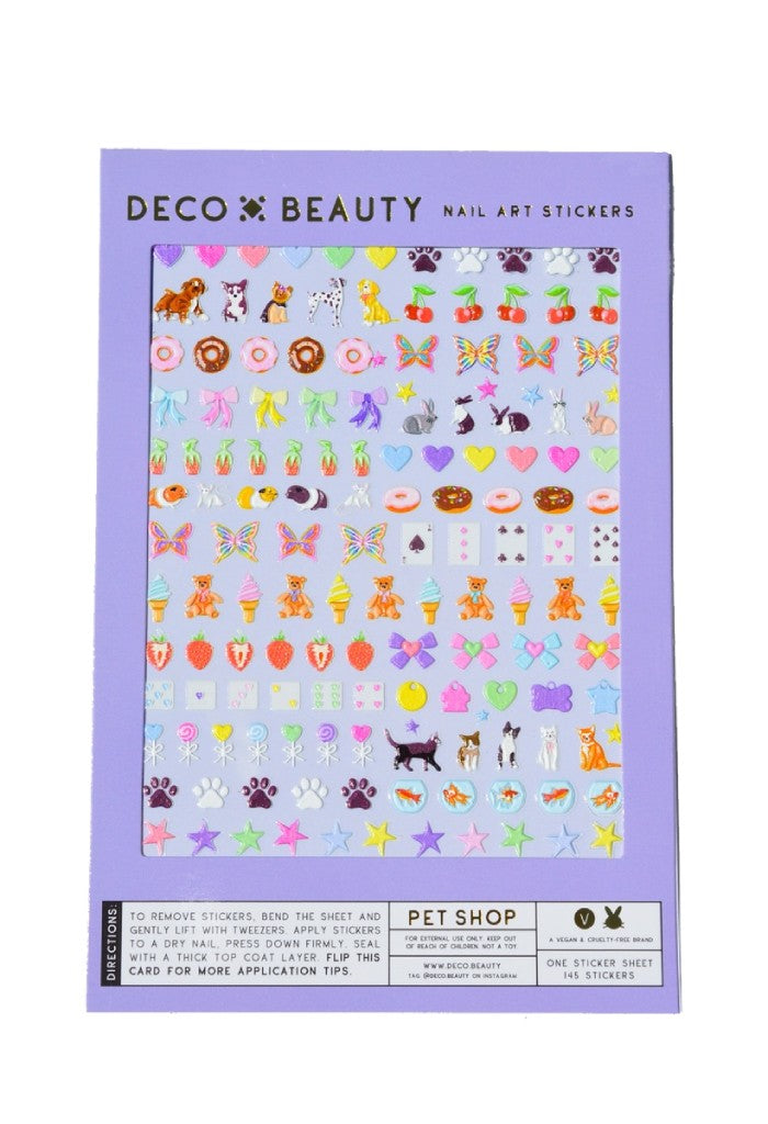 Deco Beauty Pet Shop Nail Art Stickers
