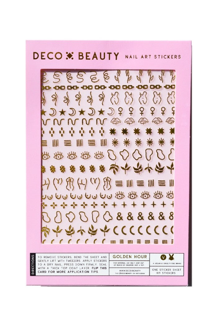 Deco Beauty Golden Hour Nail Art Stickers