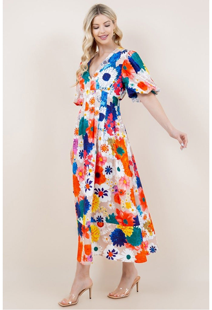 KK Bloom Wild Flower Maxi Dress