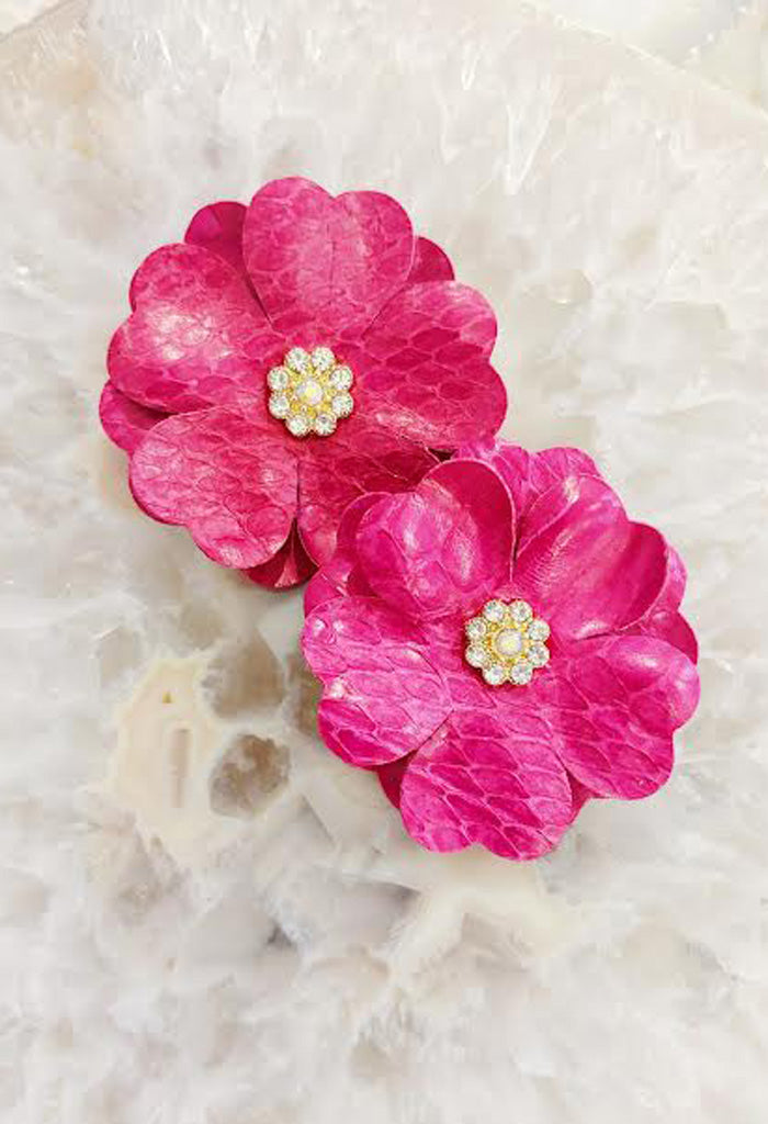 KK Bloom Poppy Earrings-Pink
