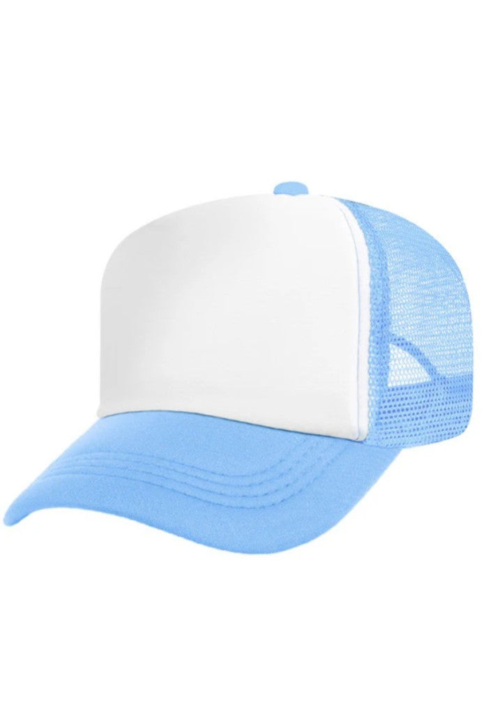 KK Bloom Foam Trucker Hat-Baby Blue