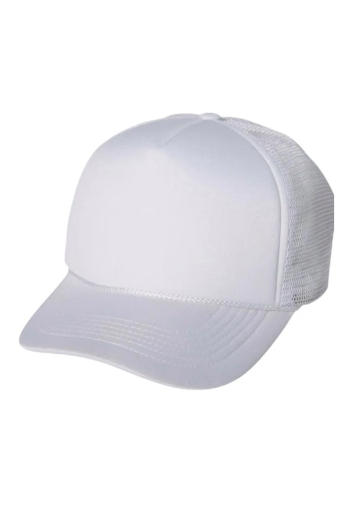 KK Bloom Foam Trucker Hat-White