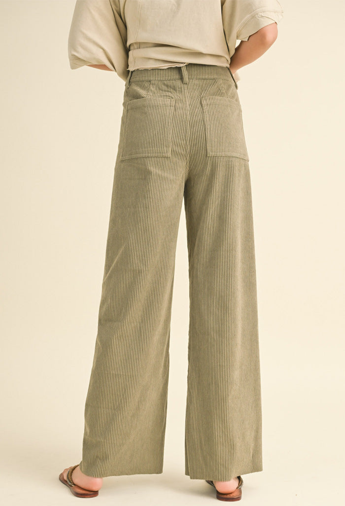 KK Bloom Dillon Pants-Olive Corduroy