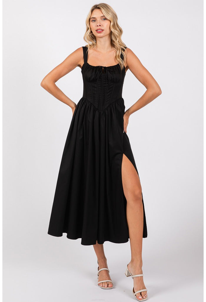 KK Bloom Daphne Maxi Dress-Black