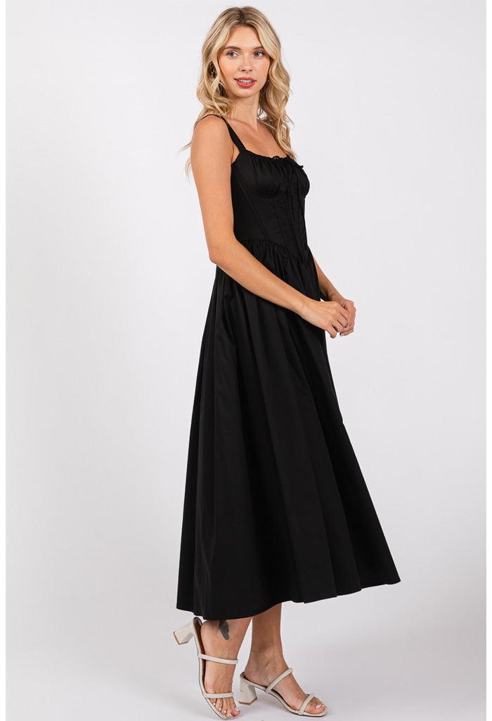 KK Bloom Daphne Maxi Dress-Black