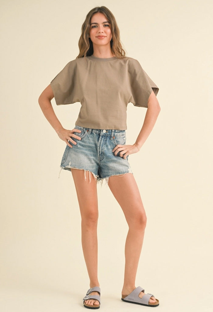 KK Bloom Anna Tee-Taupe