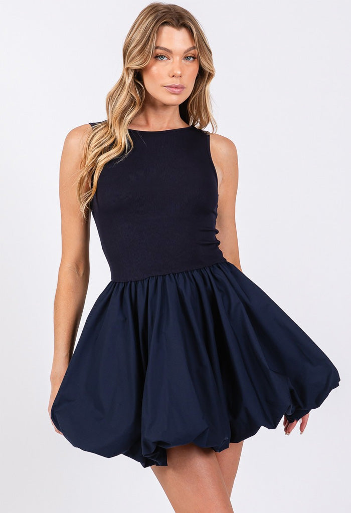 KK Bloom Dana Dress-Navy