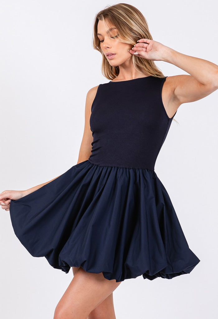 KK Bloom Dana Dress-Navy