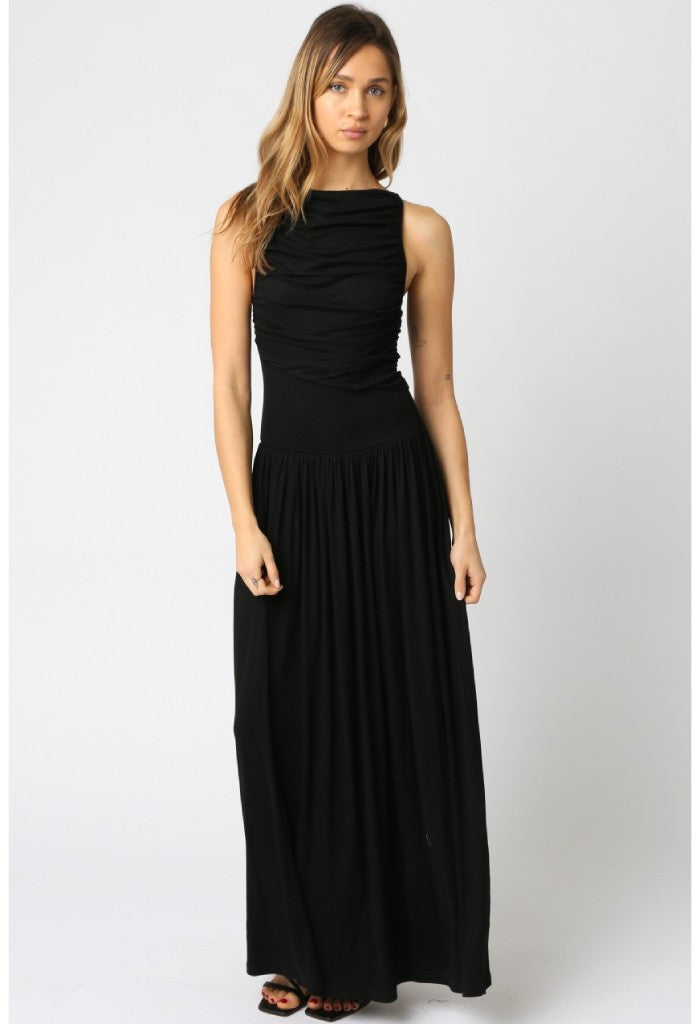 KK Bloom Iris Maxi Dress-Black