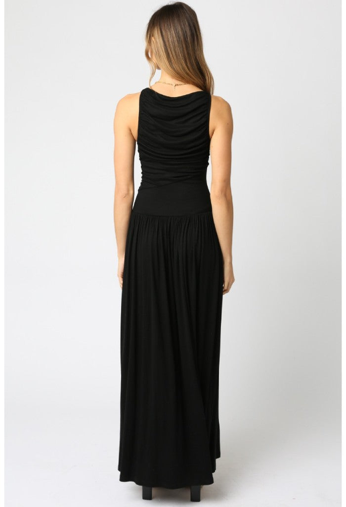 KK Bloom Iris Maxi Dress-Black