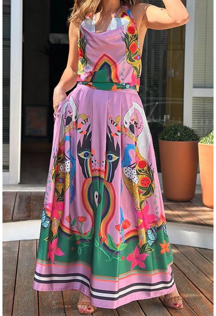 KK Bloom Barbie Party Maxi Dress