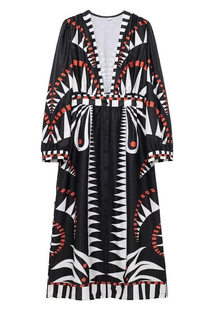 KK Bloom Moroccan Midi Dress