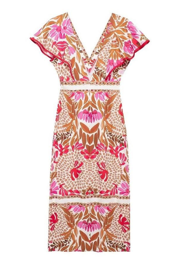 KK Bloom Apple Cider Midi Dress