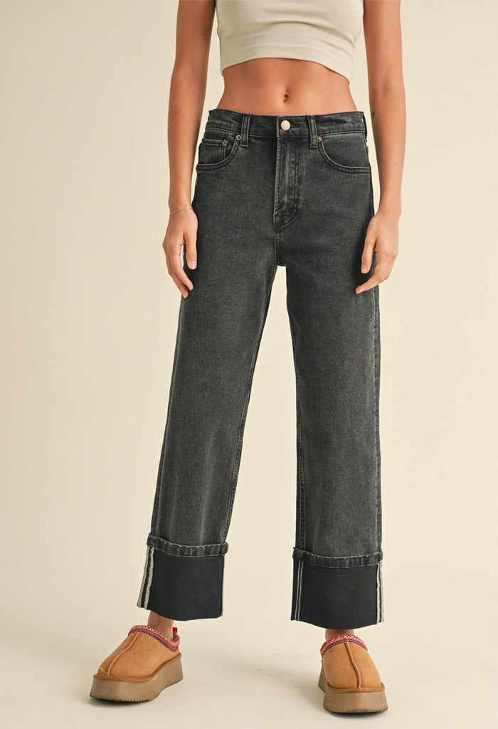 KK Bloom Daria Cuffed Denim