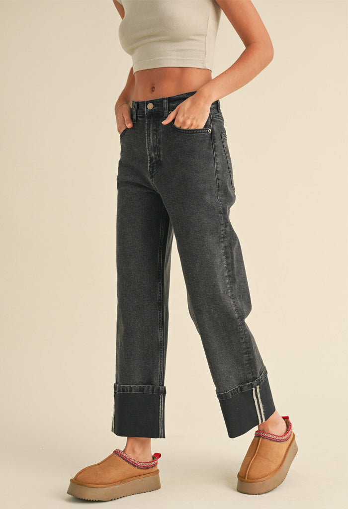 KK Bloom Daria Cuffed Denim