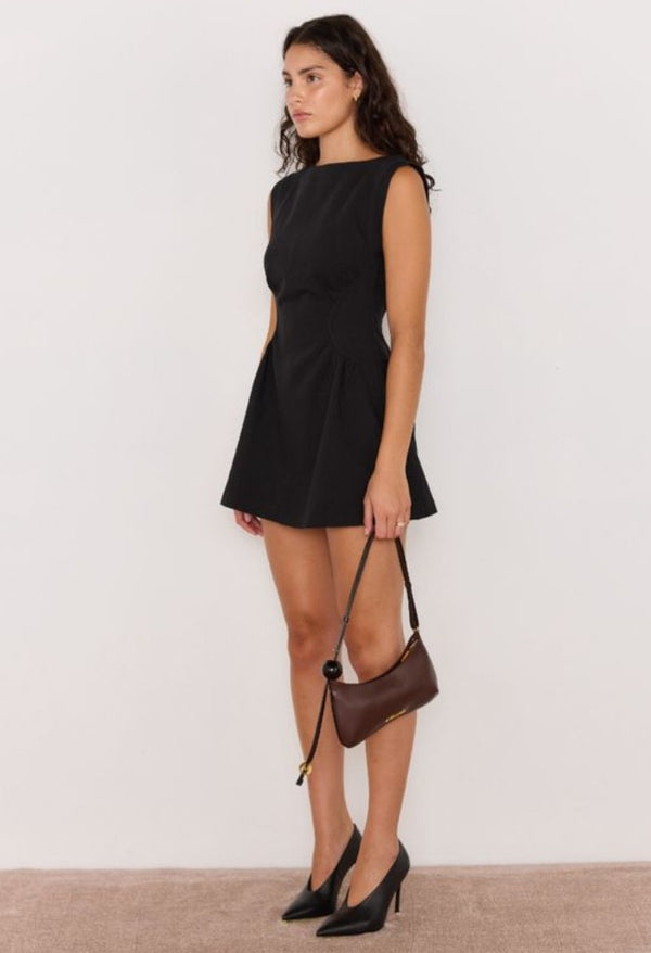 【PEACHY DEN】Romy Mini Dress ブラック Peachy Den Romy Mini Dress in Black | Lyst