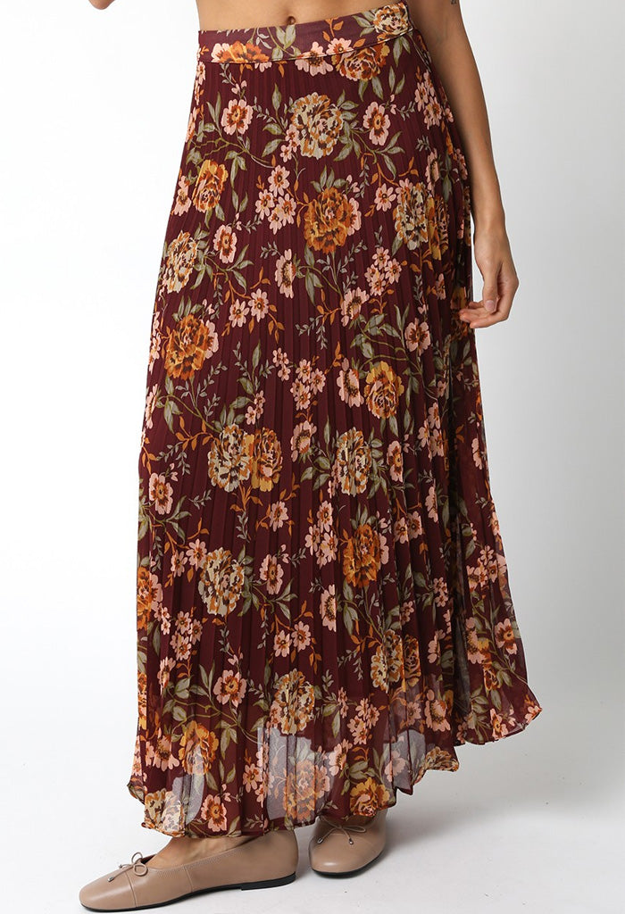 KK Bloom Secret Garden Skirt-Marsala Peach