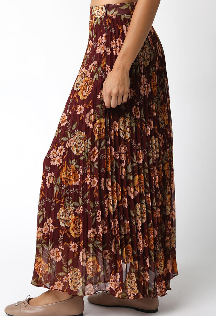 KK Bloom Secret Garden Skirt-Marsala Peach