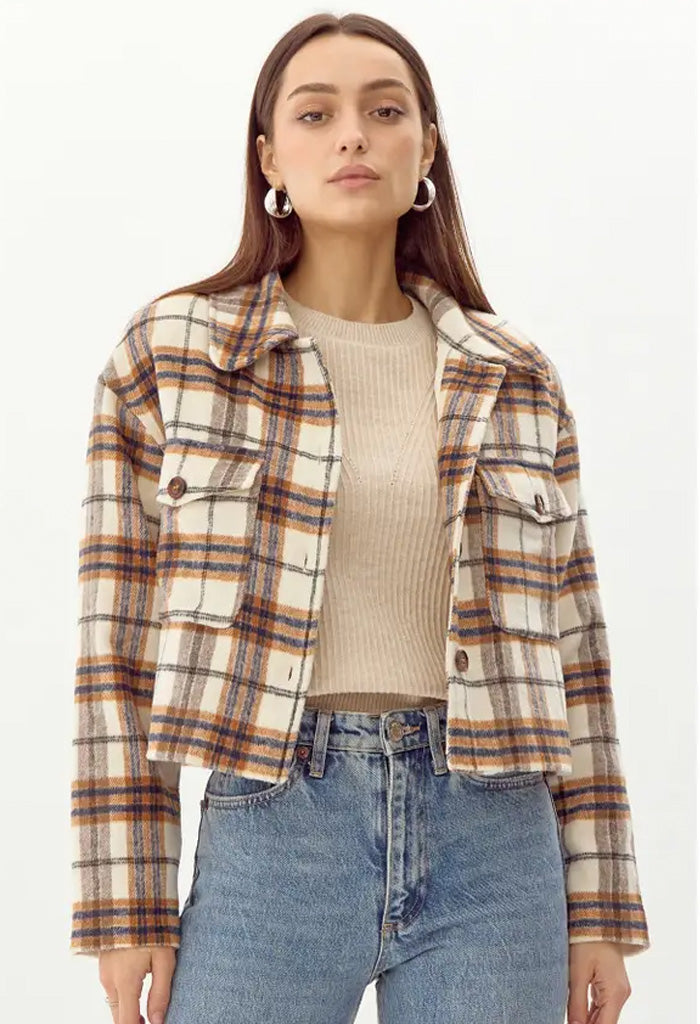 Greylin Roula Plaid Short Shacket