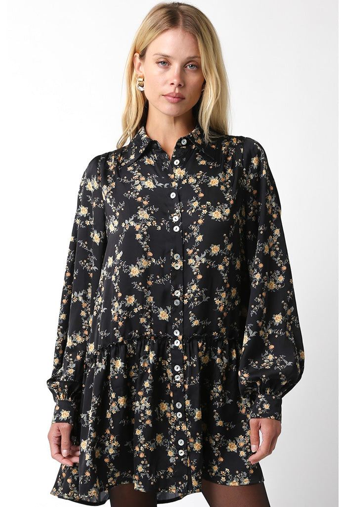 KK Bloom Black Marigold Dress